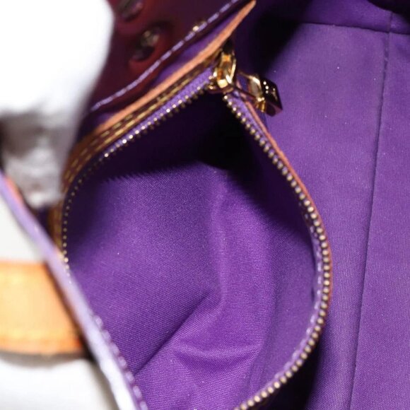 LOUIS VUITTON Monogram Vernis Reade PM Hand Bag Viole M91089 LV Auth 150037 - Picture 13 of 16